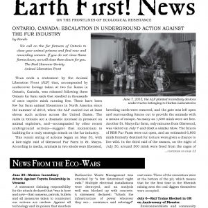 Earth First! Newsletter #20: Samhain/Fall 2015
