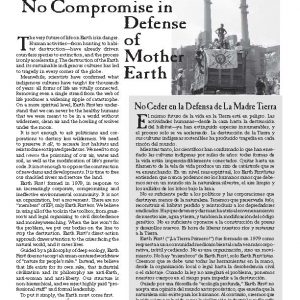 Earth First! Primer (English and Spanish)