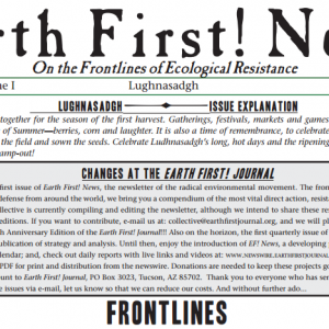 Earth First! Newsletter #1: Lughnasadh 2010